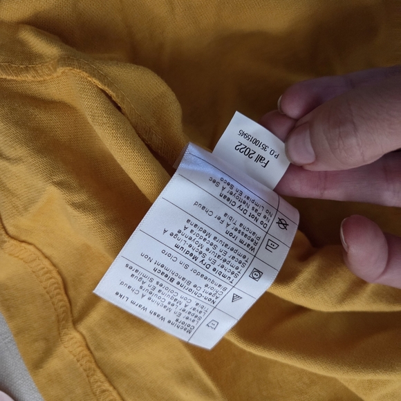 Carhartt Men's Mustard Yellow/Gold Pocket T-Shirt XL Tall - Picture 6 of 8